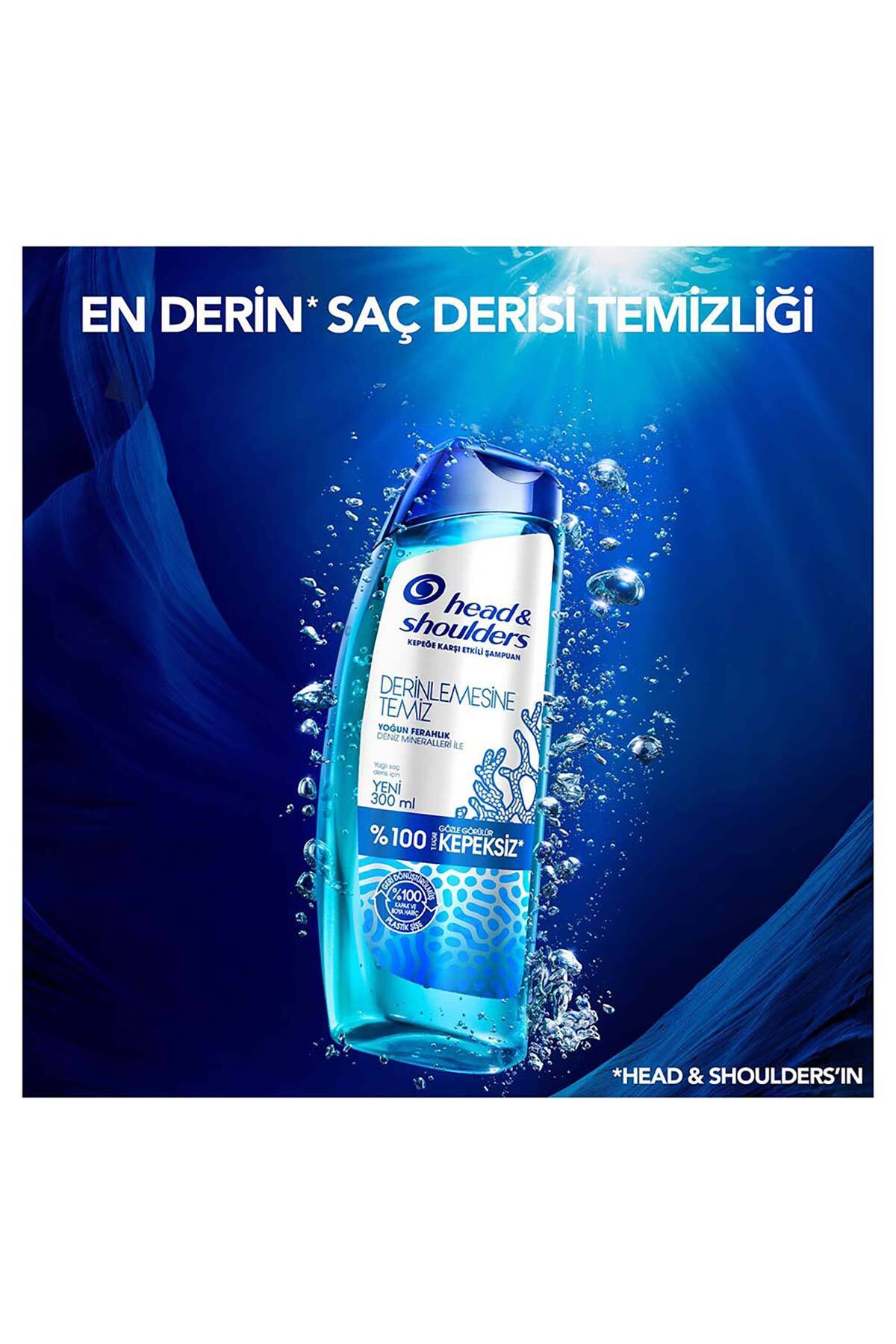 Derinlemesine Temiz Yağlı Saç Derisi İçin Yoğun Ferahlık Deniz Mineralleri 300 Ml x 3 Adet — TYC9757DE8C51AD4EF84D1200 — تصویر 2 از 7