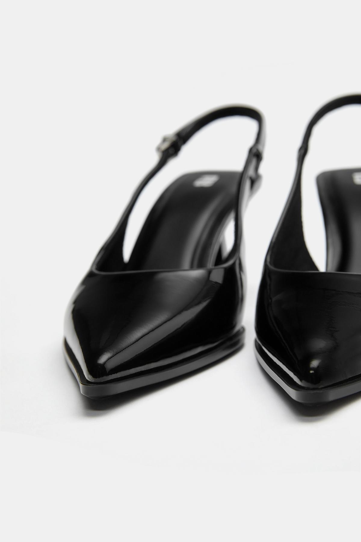 Pull & Bear  Rugan topuklu ayakkabı - Görsel 3