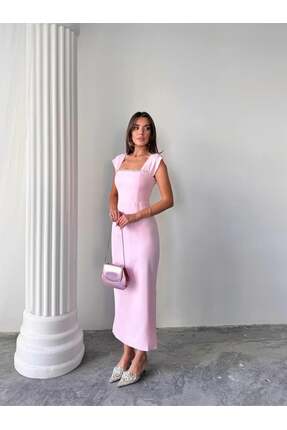 EtikaOnline Kadın Taş Aksesuarlı Tasarım Atlas Elbise