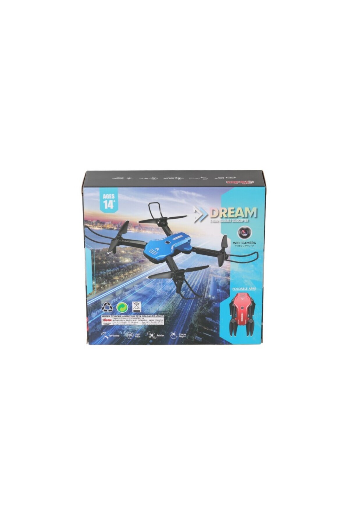 DGSTYL3 H866HW - 2.4G Wifi Kameralı Şarjlı Full Fonksiyon Drone fotoğrafı 3 (önizleme)
