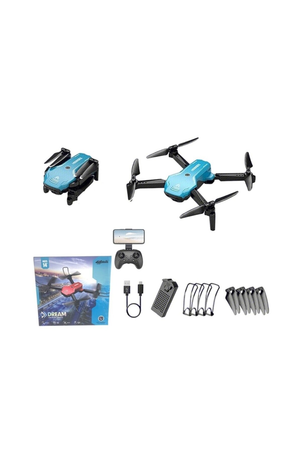 DGSTYL3 H866HW - 2.4G Wifi Kameralı Şarjlı Full Fonksiyon Drone fotoğrafı 2 (önizleme)