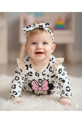 COŞAY Kız Bebek Minnie Mouse Baskılı Takım