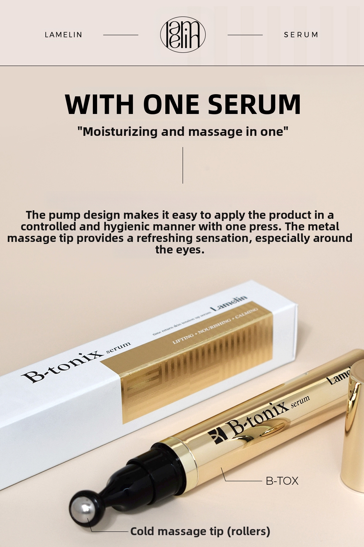 Lamelin B-Tox Effective Facial Serum Containing Peptides B-Tonix 