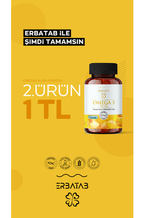 Erbatab Omega 3 Balık Yağı 33/22 60 Kapsül Licaps®