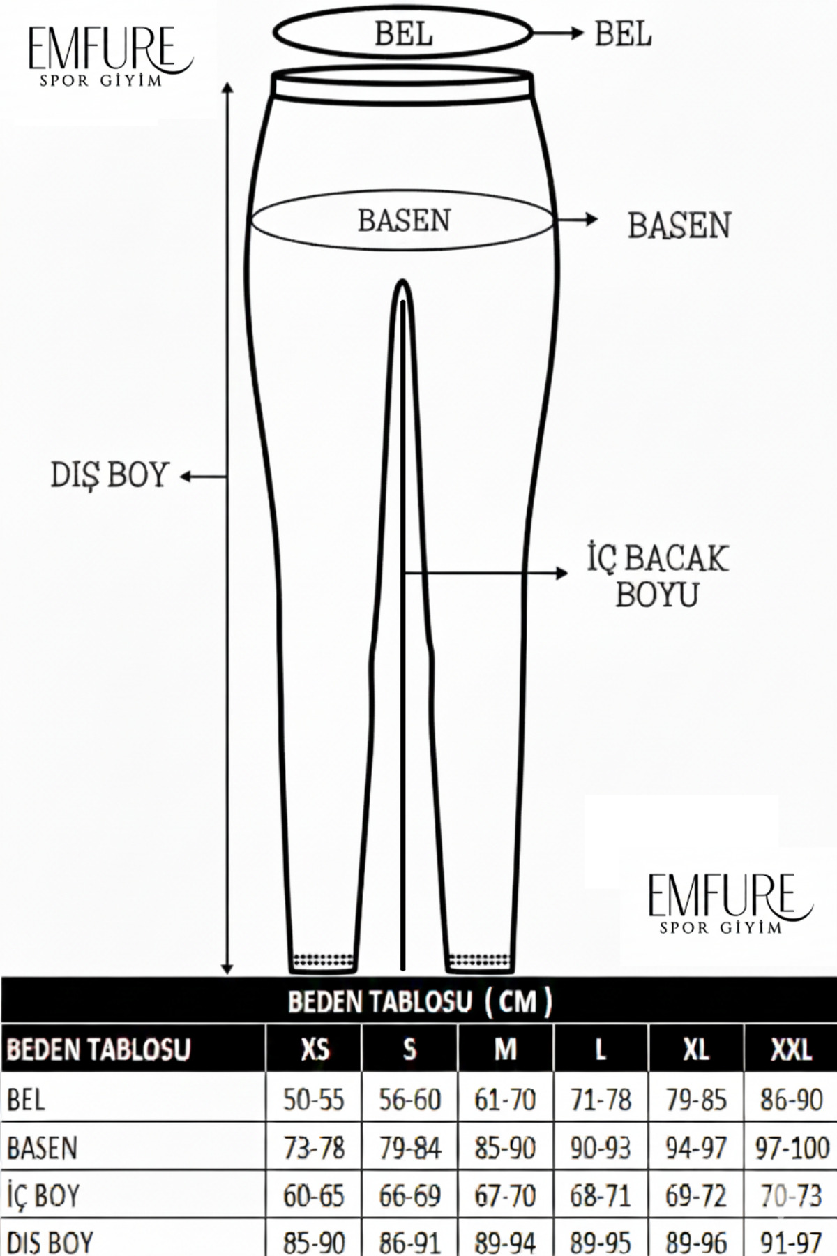 EMFURE  Saks Kadın Spor Tayt Çift Cepli Sıkılaştırıcı Toparlayıcı Yüksek Bel Sporcu Taytı Leggings Fitness - Görsel 9