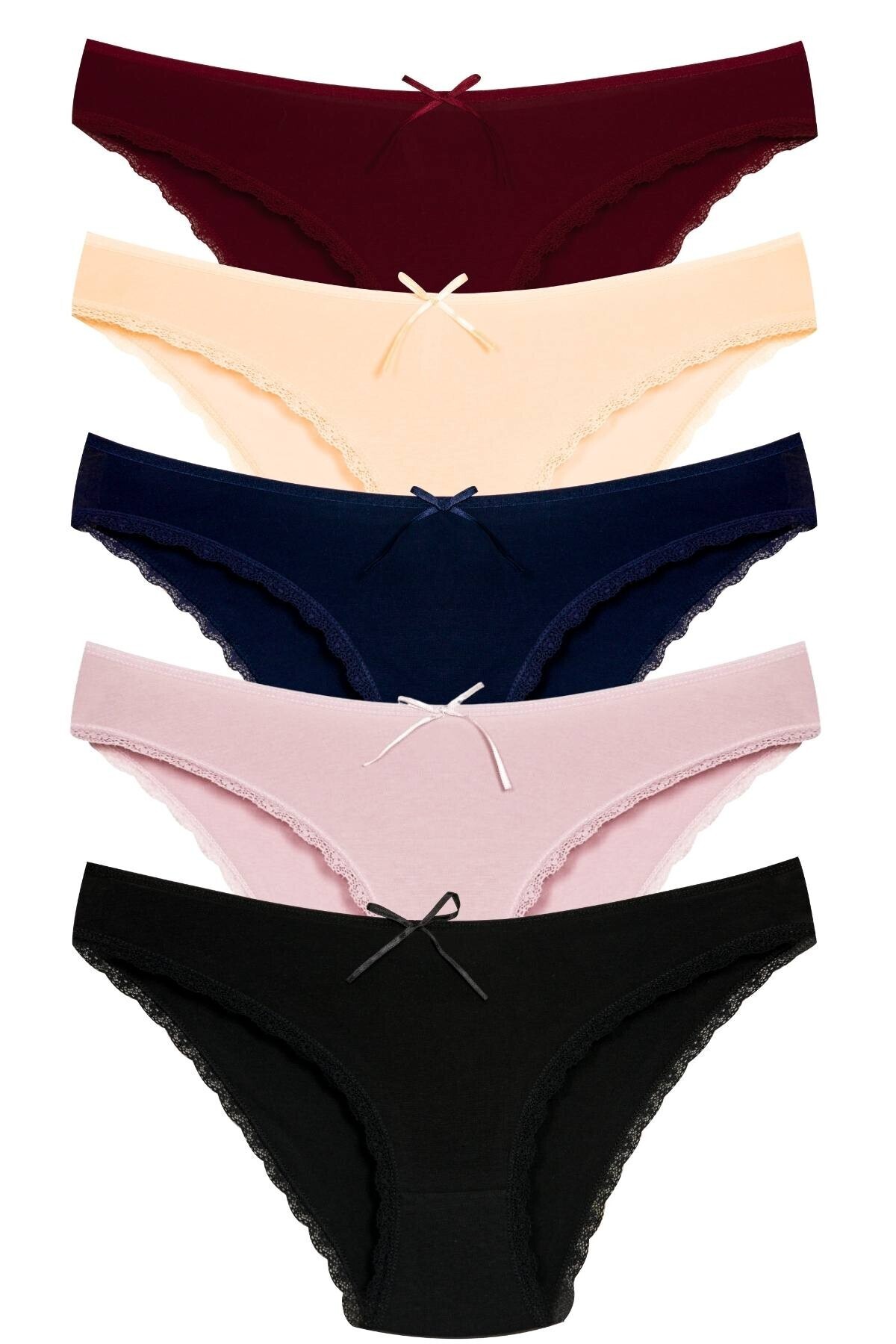 Newlilla 1101 Bikini Kadın T. Dantelli Külot Paketi V31 görsel 2