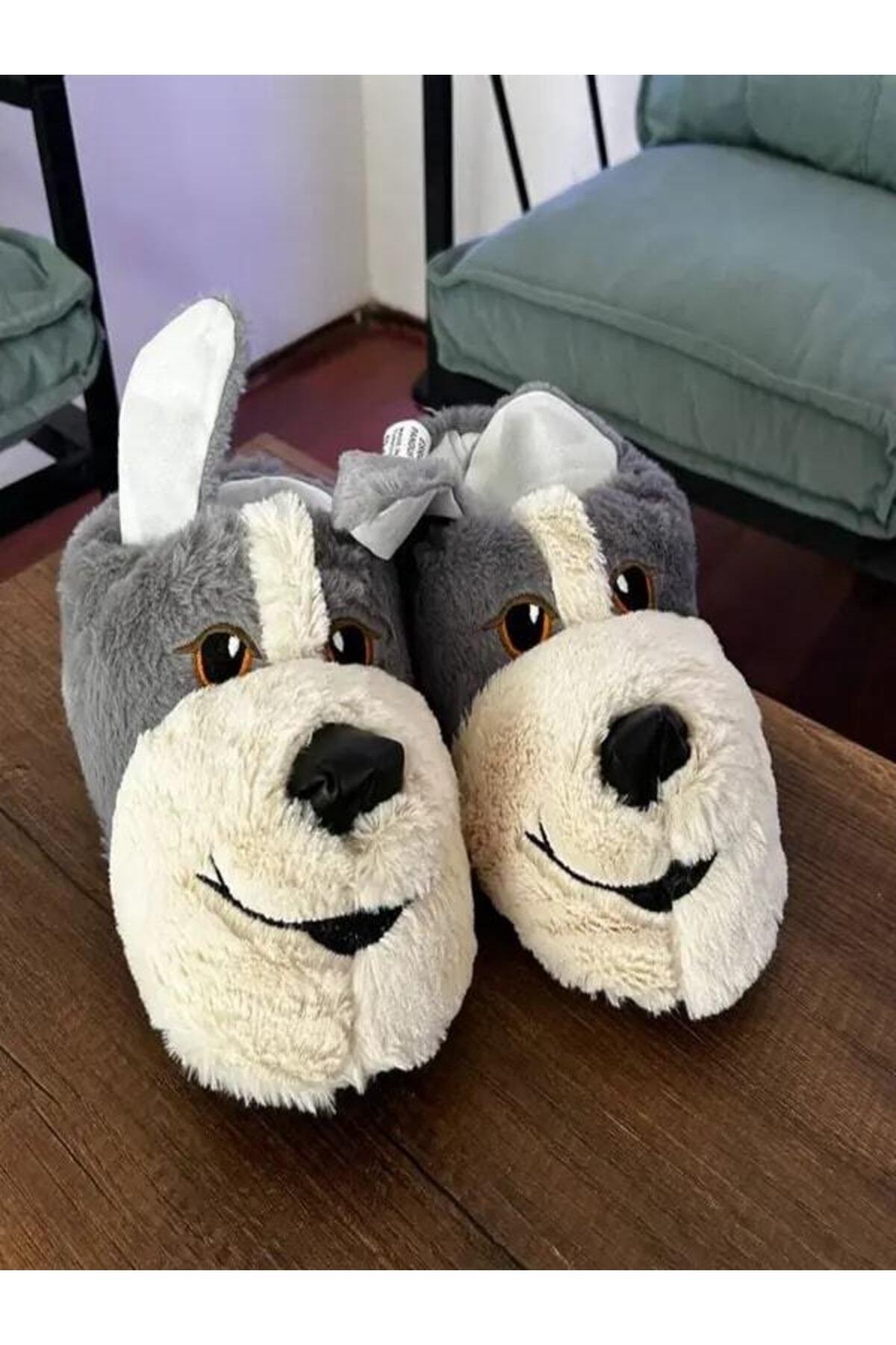 Genel Markalar Unisex Köpek Peluş Panduf görsel 2