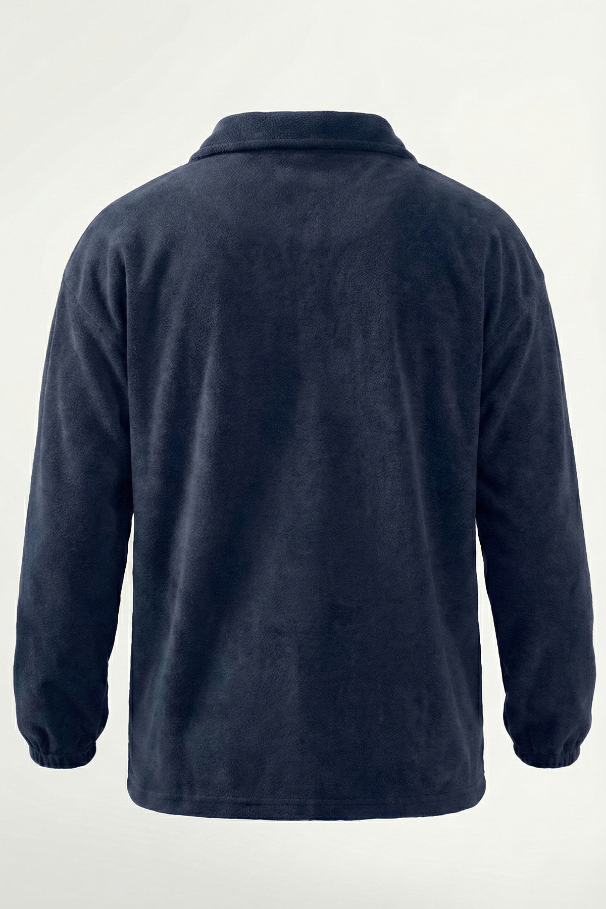 Ghassy Co. Erkek Oversize Ayarlanabilir Bel Lastikli Gömlek Yaka Polar Sweatshirt görsel 2