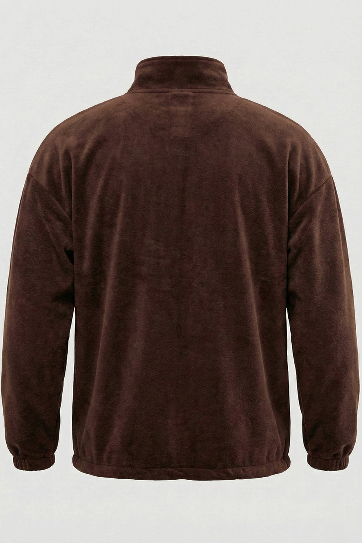 Ghassy Co. Erkek Oversize Regular Dik Yaka Yarım Fermuarlı Polar Sweatshirt görsel 2