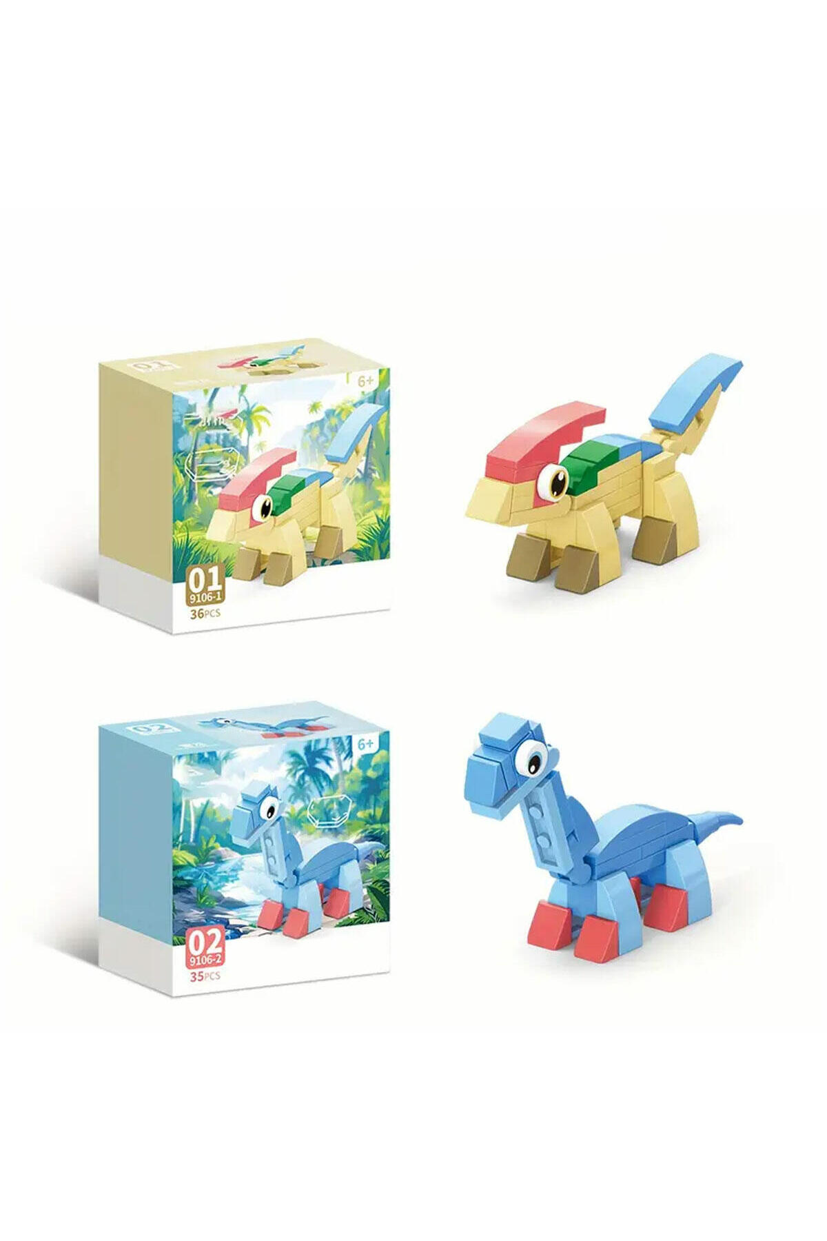 KentOyuncaK Dinozor Dünyası 10in1 Yapı Bloğu Hediye Oyun Seti fotoğrafı 6 (önizleme)