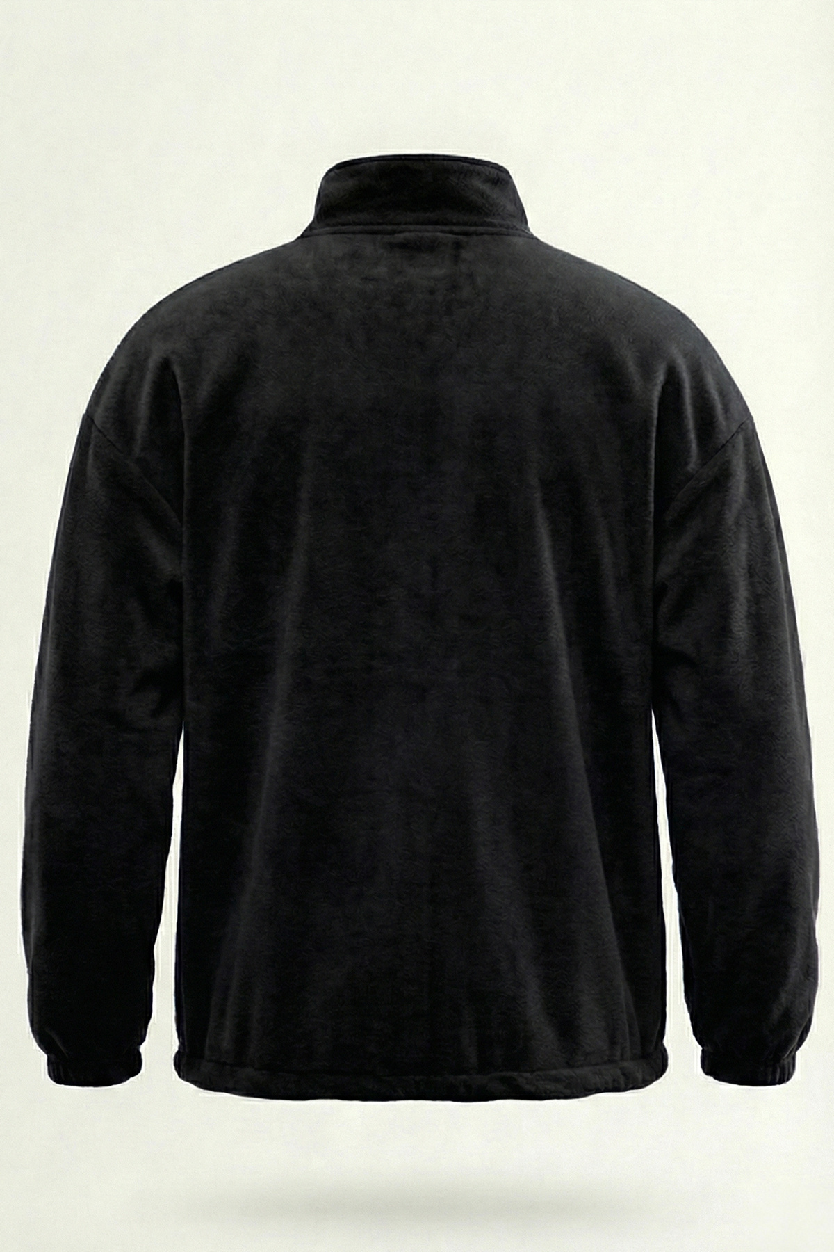 Ghassy Co. Erkek Oversize Regular Dik Yaka Yarım Fermuarlı Polar Sweatshirt görsel 2