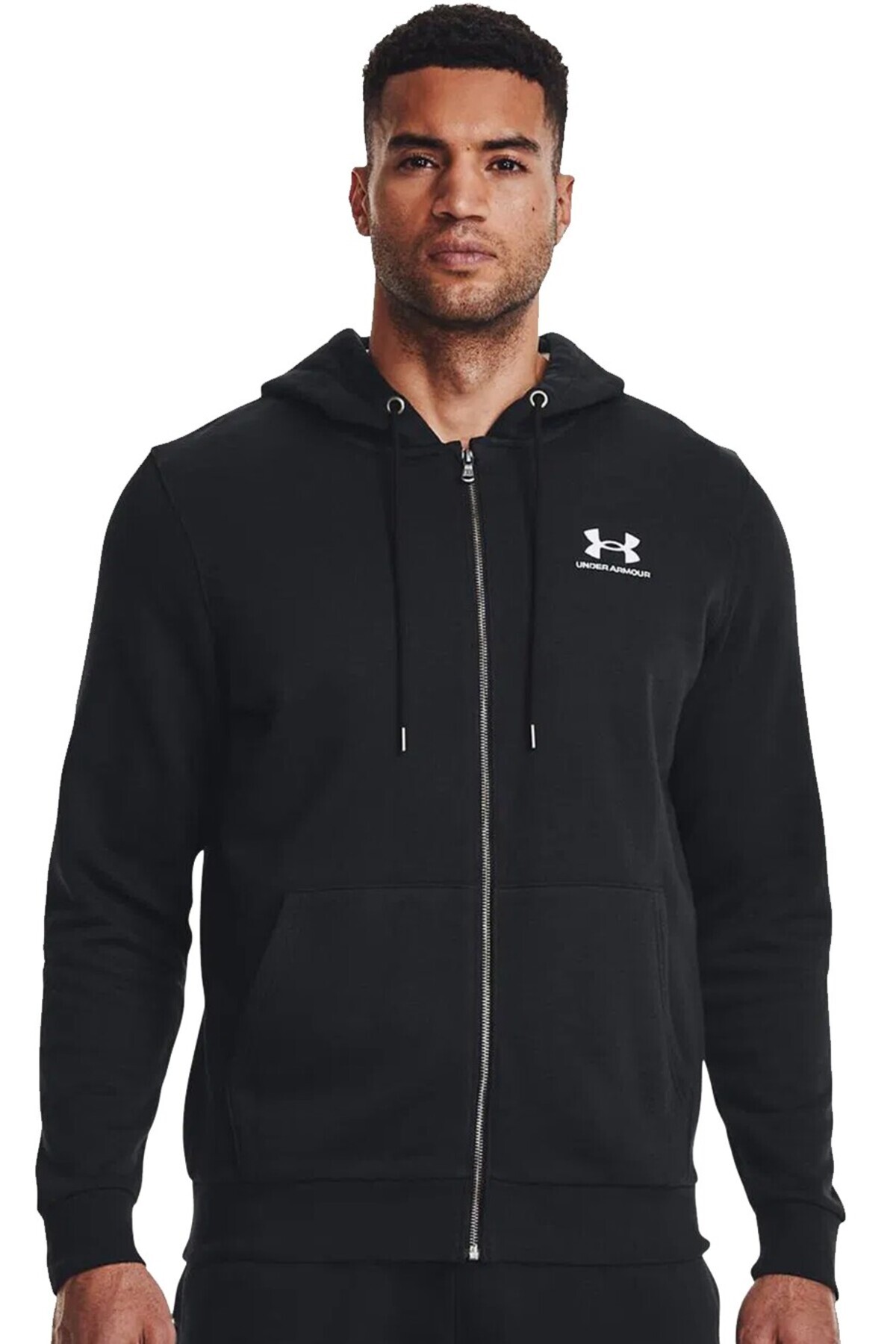 آندر آرمور کاپشن مردانه UA Icon Fleece FZ Hood دار، رنگ ثابت، کد 1373881-001