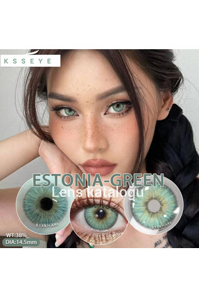 Eyeshop ESTONIA GREEN YEŞİL TONDA GÖZ LENSİ Kulanım suresi 1 yıllıktır. Ve Ta...