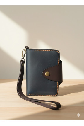 DoDo Craft %100 Hakiki Deri Kadın Cüzdanı | El Yapımı Minimal Tasarım | Gerçe...