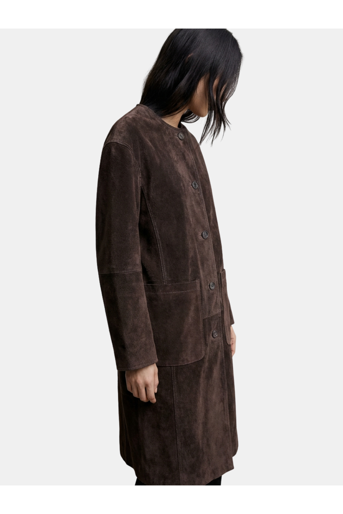 Nelli Studio  Güderi Dokulu Kaban ve Kürk Şal NS002