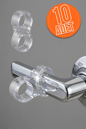 KRGZ HRD 10 Adet Plastik Kapı Kolu Stoperi Kapı Kolu Tamponu