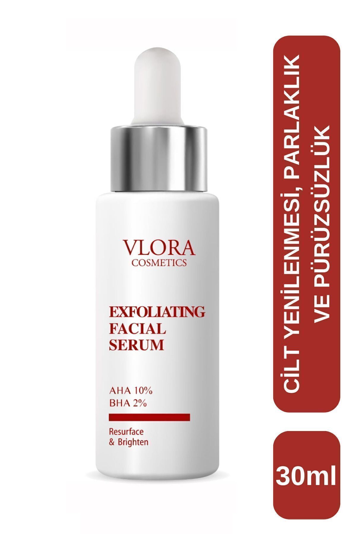 AHA BHA Peeling Serum | %10 AHA %2 BHA | Kırmızı Peeling | Cilt Tonu Eşitleyici & Arındırıcı 30 ml — 20011002