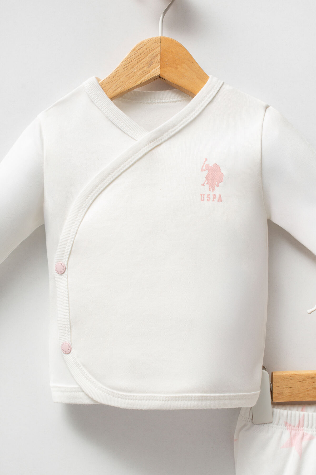 ست بیمارستانی نوزاد دختر سفید U.S. Polo Assn — 6