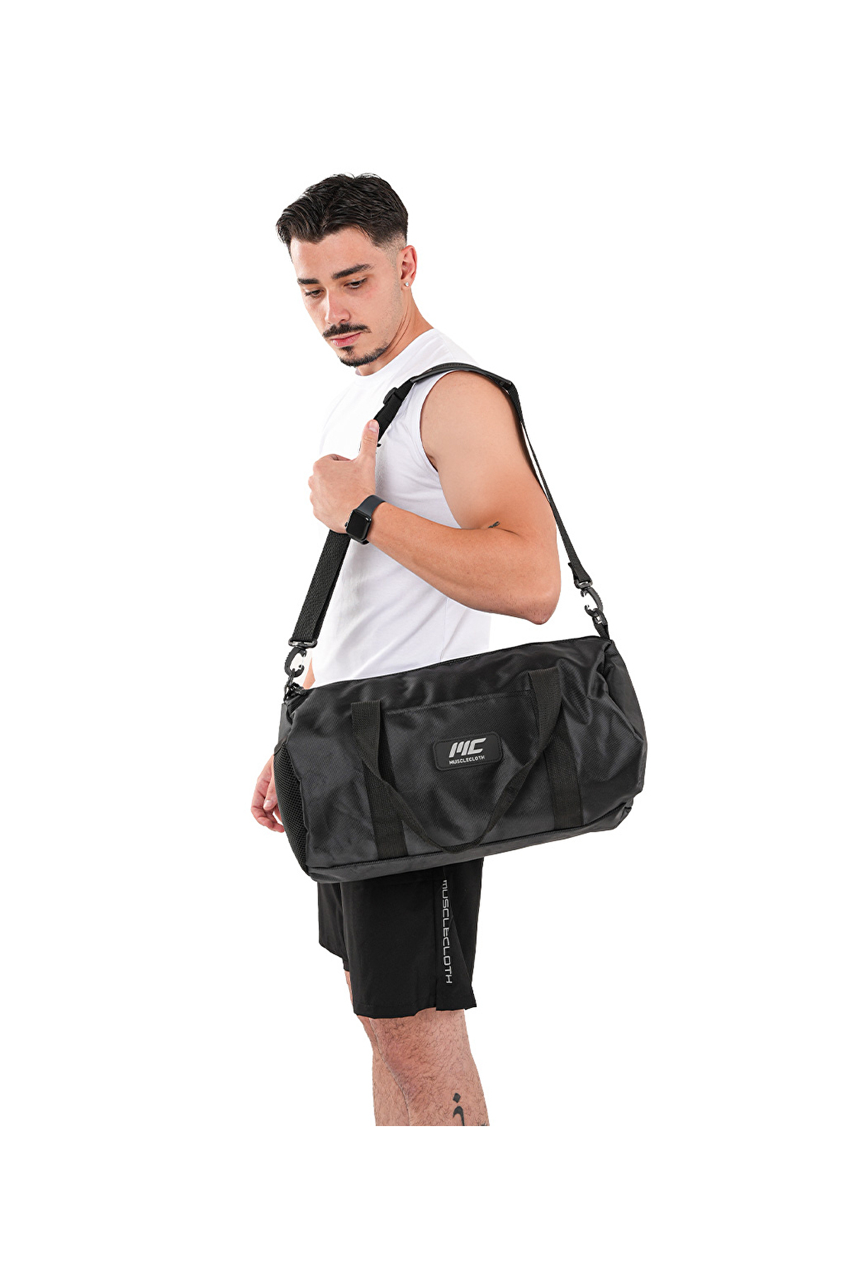 MUSCLECLOTH  Players Silindir Çanta Siyah 22 L - Görsel 3