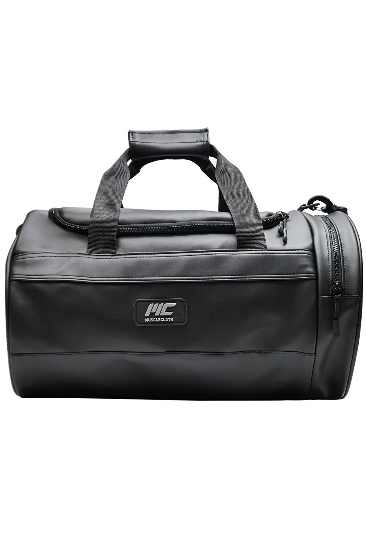 MUSCLECLOTH  Elite Duffel Bag Silindir Spor Çanta Siyah - Görsel 5