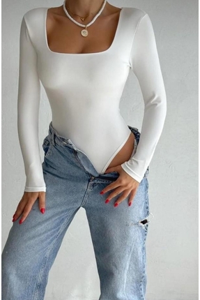 Be Best Kadın Kare Yaka Çıtçıtlı Body BE164