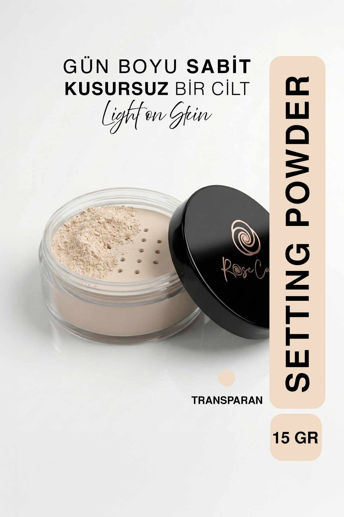 Rose Candy Setting Powder | Makyaj Sabitleyici Toz Pudra | Matlaştırıcı Gözenek Gizleyici | Transparan - Fiyatı, Yorumları