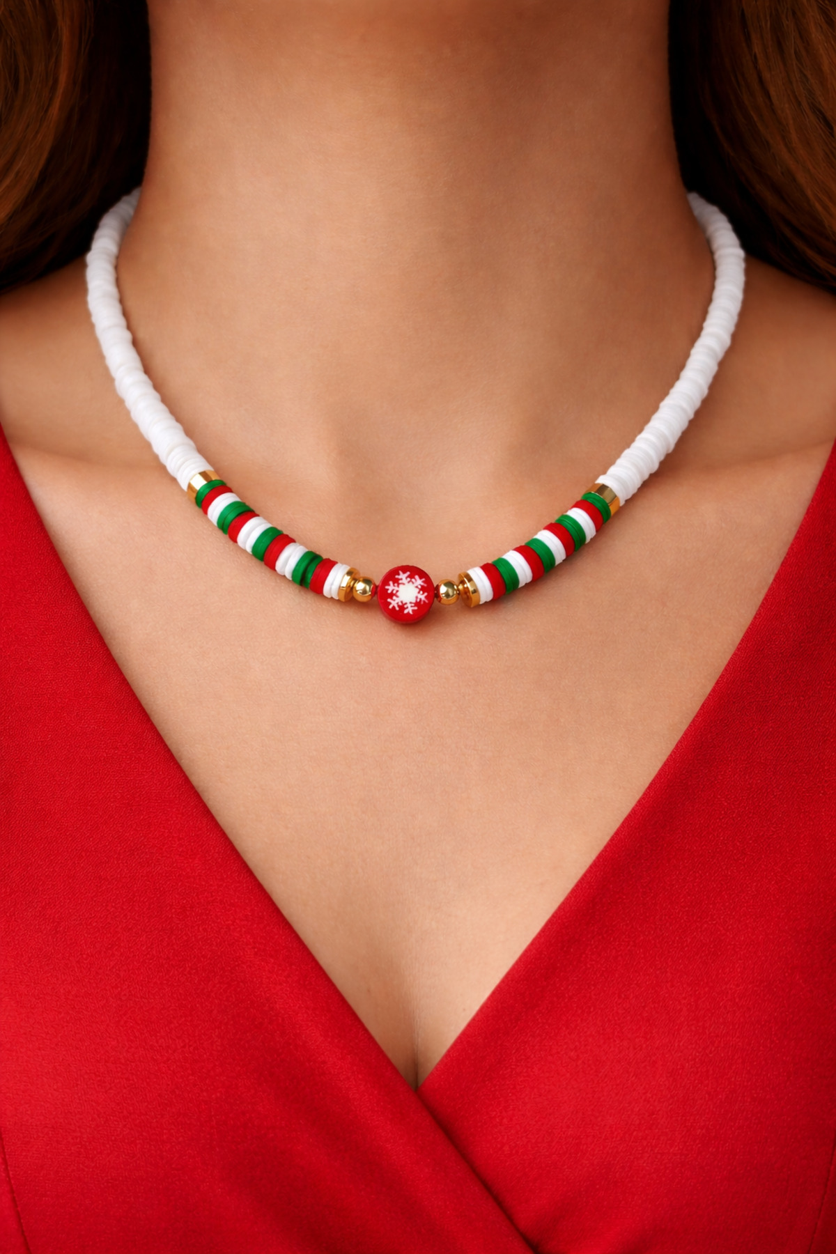 Christmas Necklace | Christmas Necklace | Christmas Necklace | Christmas Jewelry | Fimo Necklace