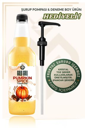 gold gull Pumpkin Spices (BAHARATLI BAL KABAĞI) Aromalı Şurup 700 Ml.