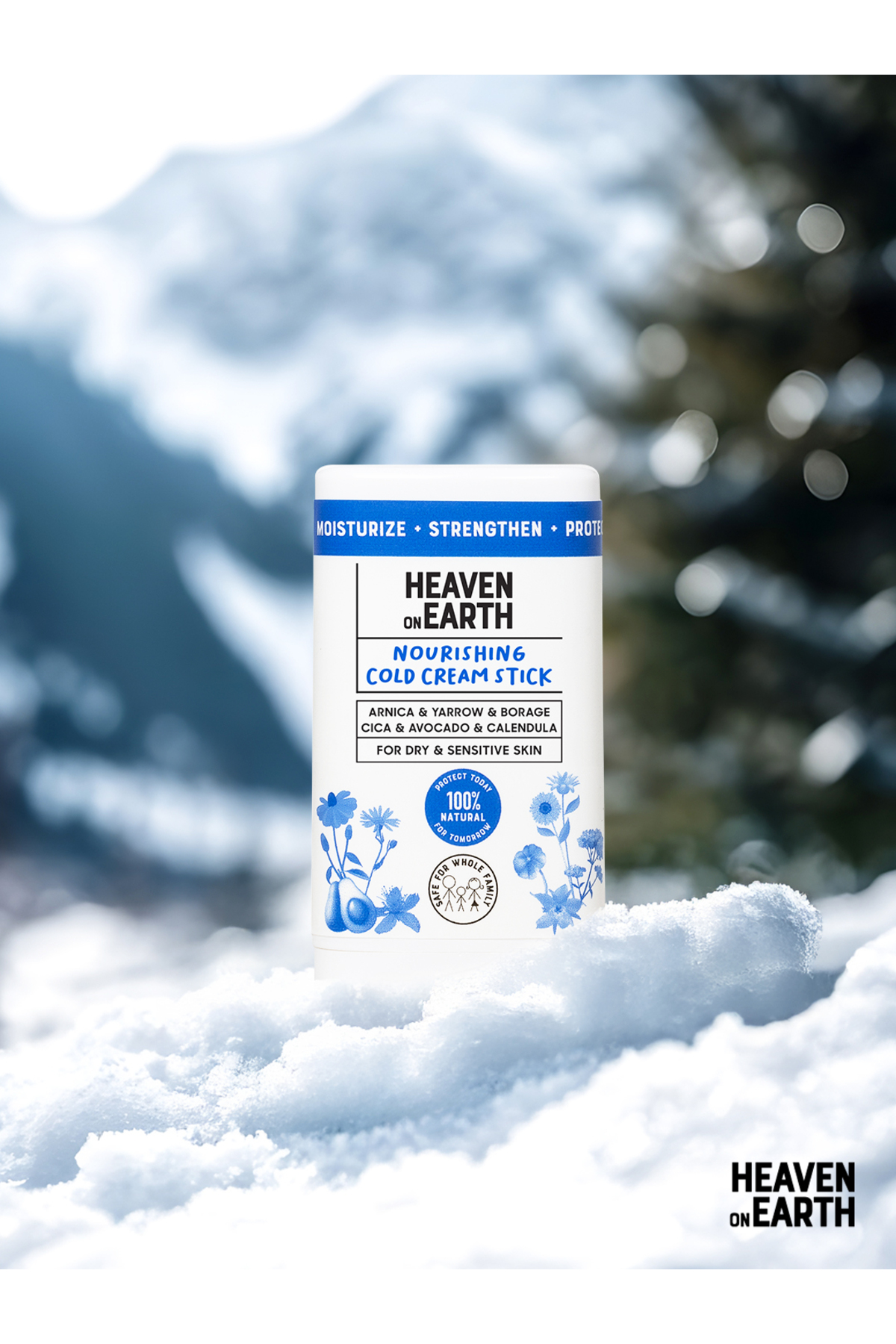 Heaven on Earth Besleyici Cold Cream Stick- Soğuk Hava Yıpratıcı Etki Karşıtı - %100 Doğal ve Organik içerikli 15ml fotoğrafı 7 (önizleme)