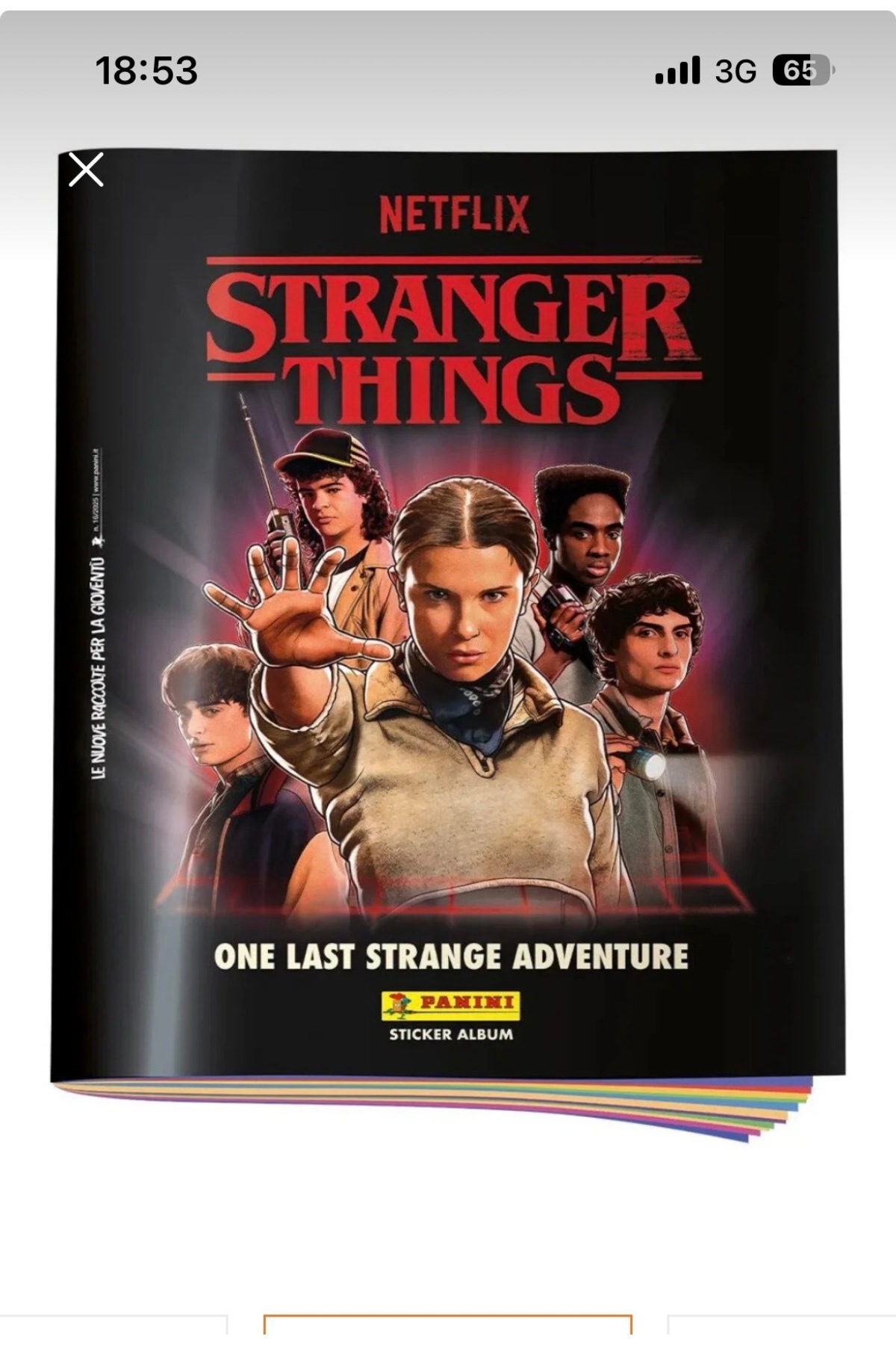 Basic Fun Stranger Things Son Bir Garip Macera Çıkartma Albümü Koleksiyonluk Sticker Kitabı Son Sezon fotoğrafı 2 (önizleme)