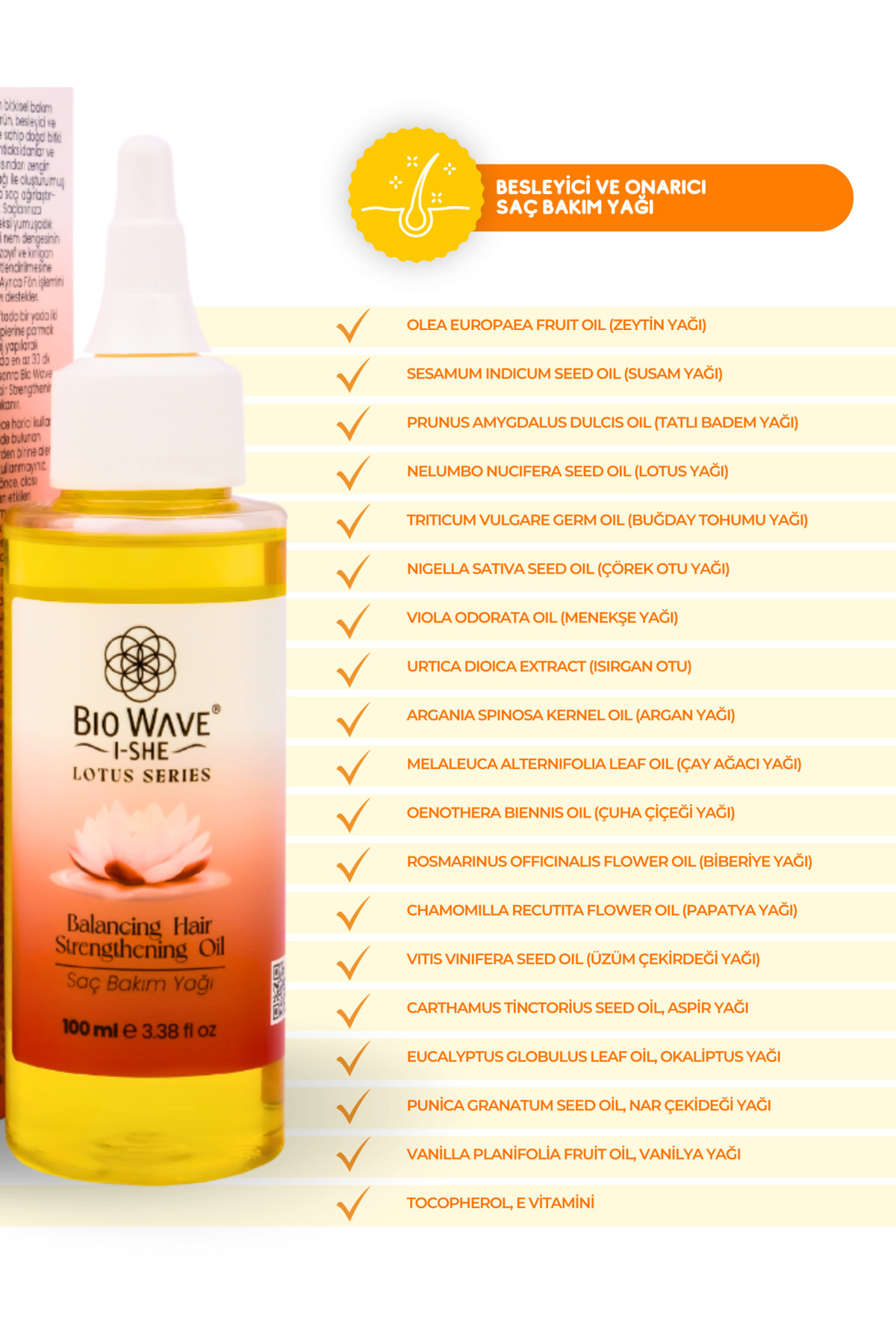 Balancing Hair Strengthening Oil 100 mL Saç Dökülme Karşıtı Besleyici ve Onarıcı Saç Bakım Yağı — 8681933044273 — تصویر 3 از 6
