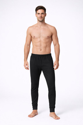 SİWELLİ %100 Pamuk Paket Siyah Sıcak Tutan Kışlık Tayt