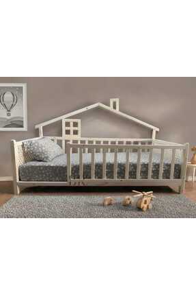 Baby Kinder Delux Doğal Ahşap Montessori Bebek ve Çocuk Karyolası