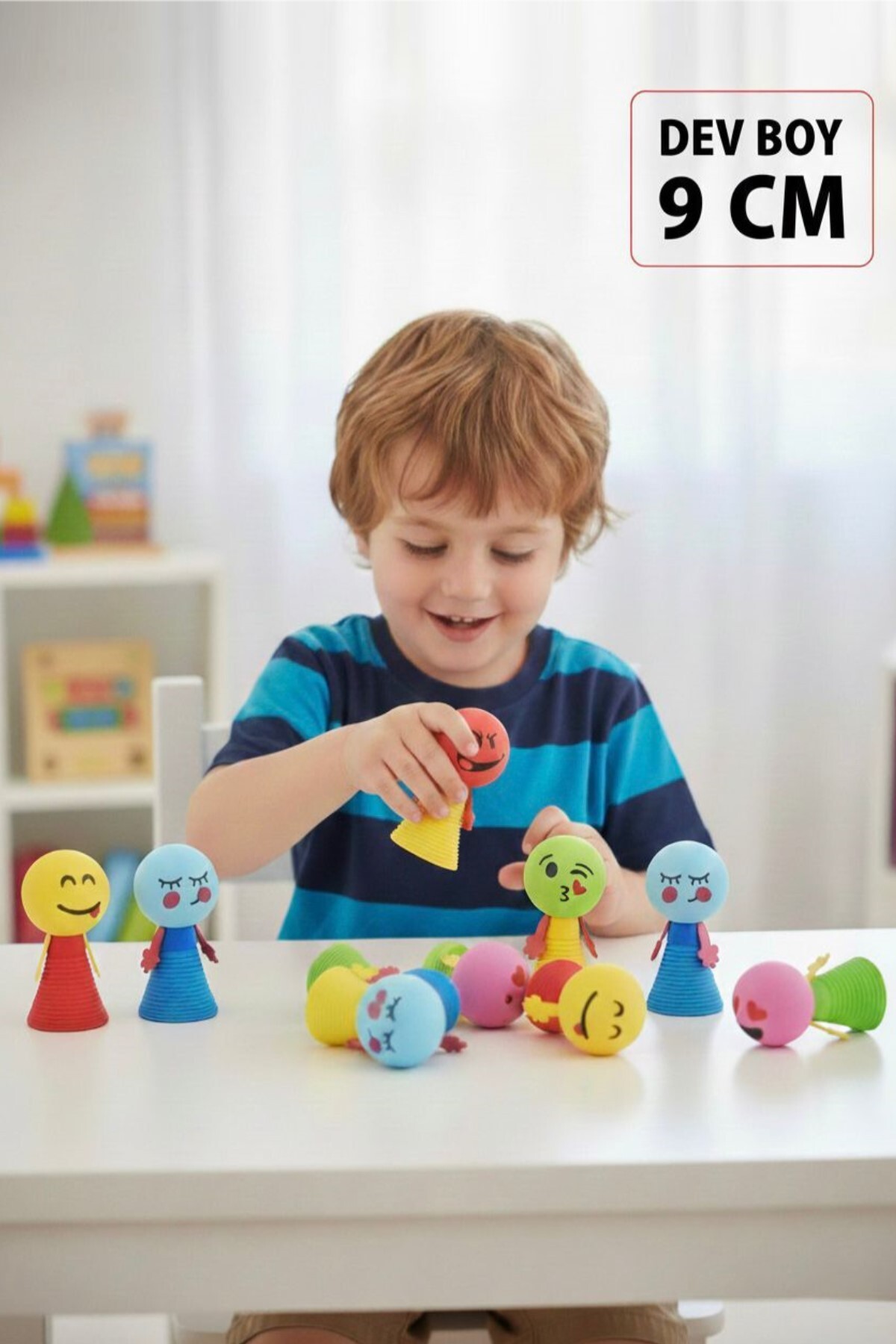 Hyd Zıplayan Oyuncak Emojili Zıp Zıp Oyun Dev Boy 9 cm 1 Adet