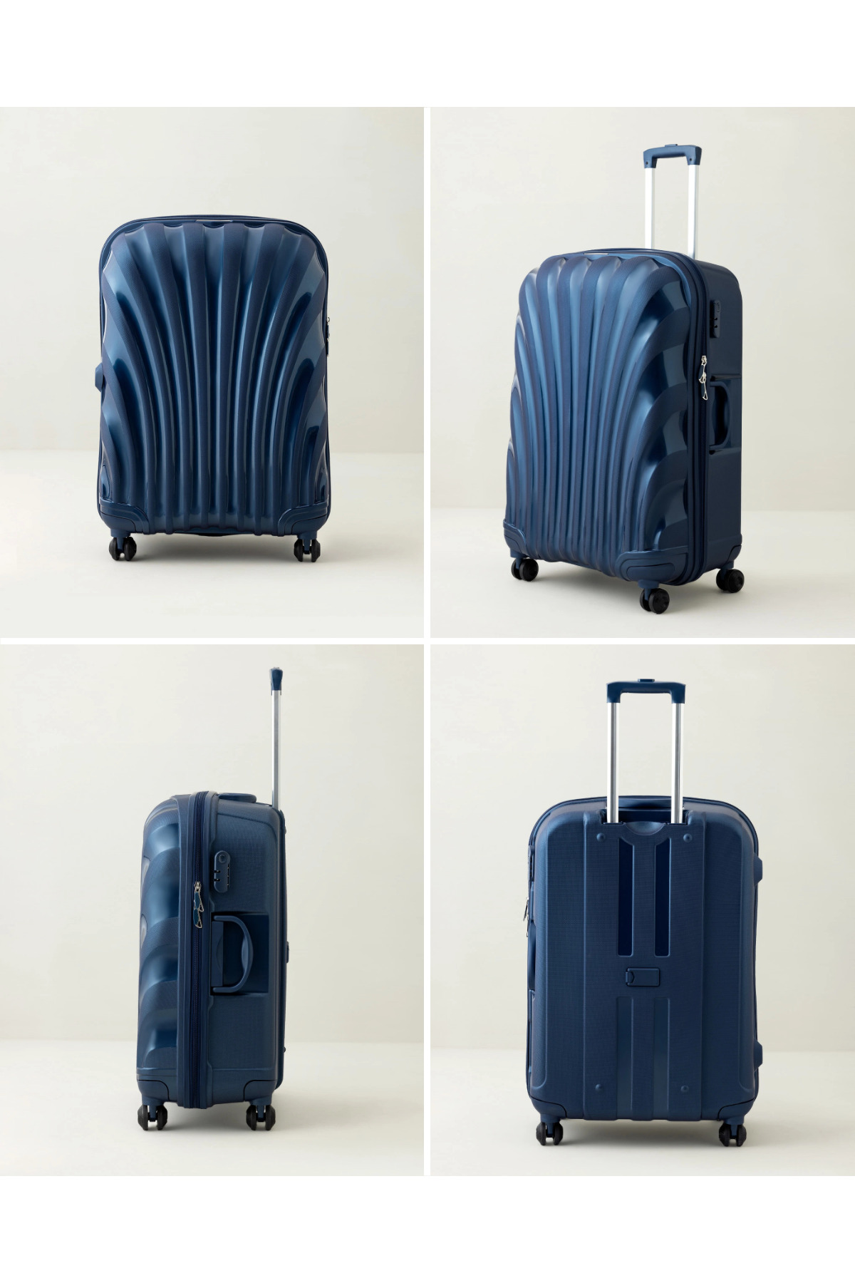 Madame Coco  Huitre Valiz/Bavul - Lacivert - Büyük Boy - Görsel 7