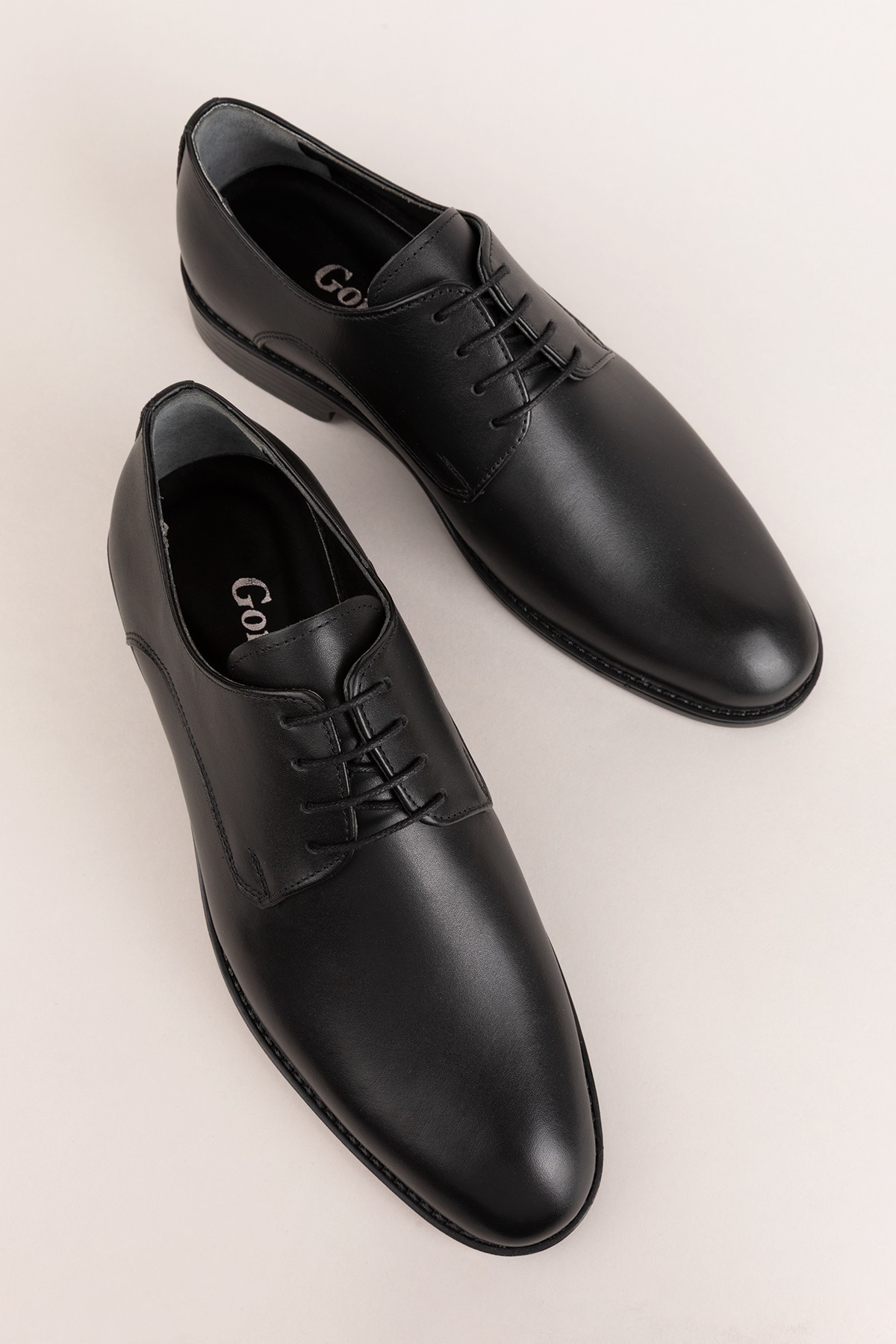 Gondol  Erkek Hakiki Deri Klasik Damat Ayakkabı pş.90 Siyah Cilt