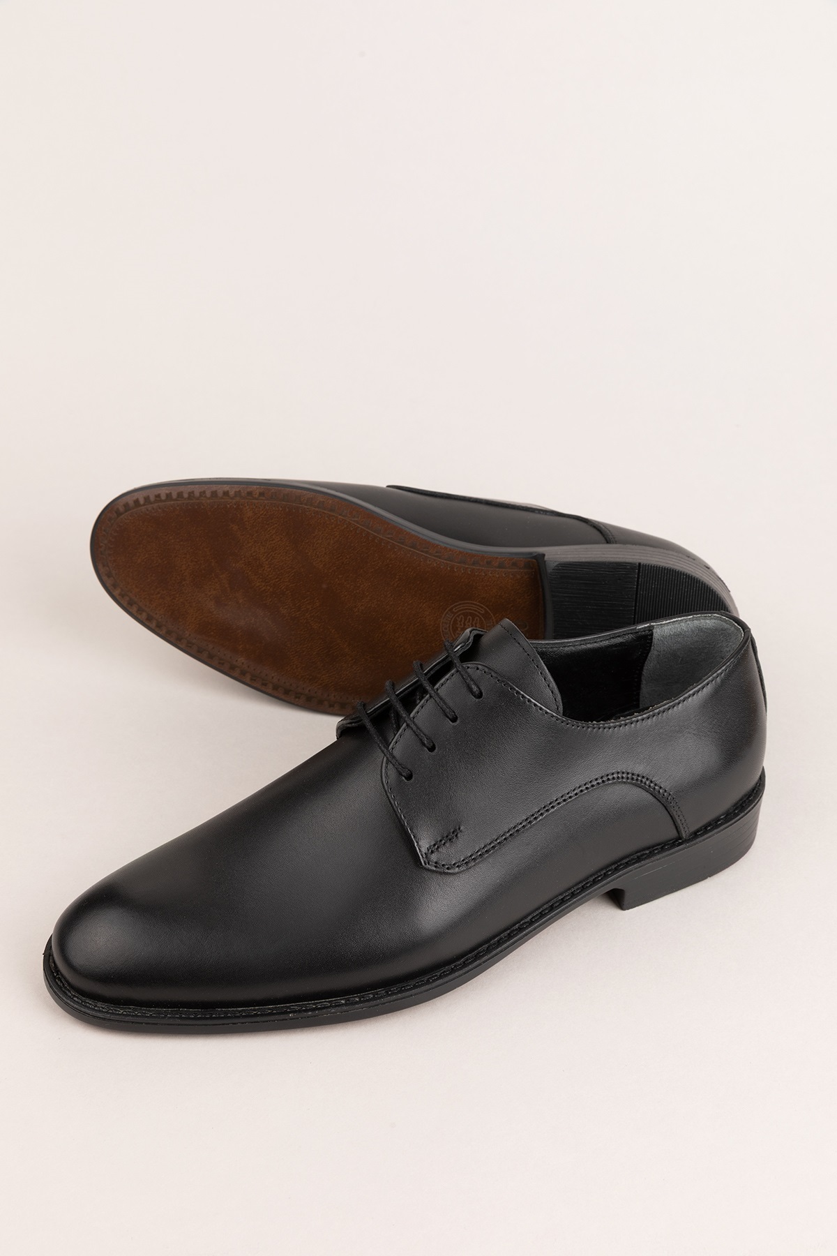 Gondol  Erkek Hakiki Deri Klasik Damat Ayakkabı pş.90 Siyah Cilt - Görsel 4