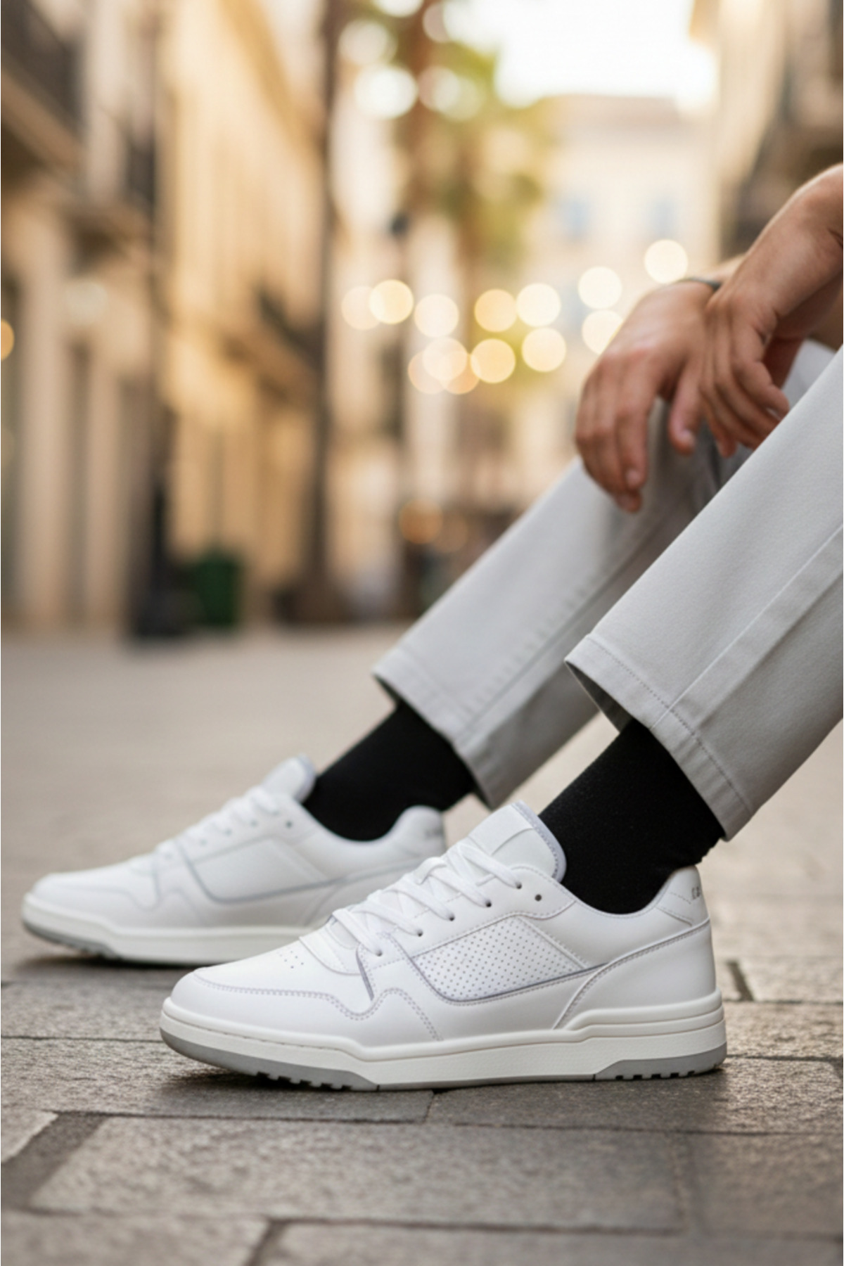کفش اسنیکر مردانه راسته | جک اند جونز Jack & Jones 12184170 - تصویر 2
