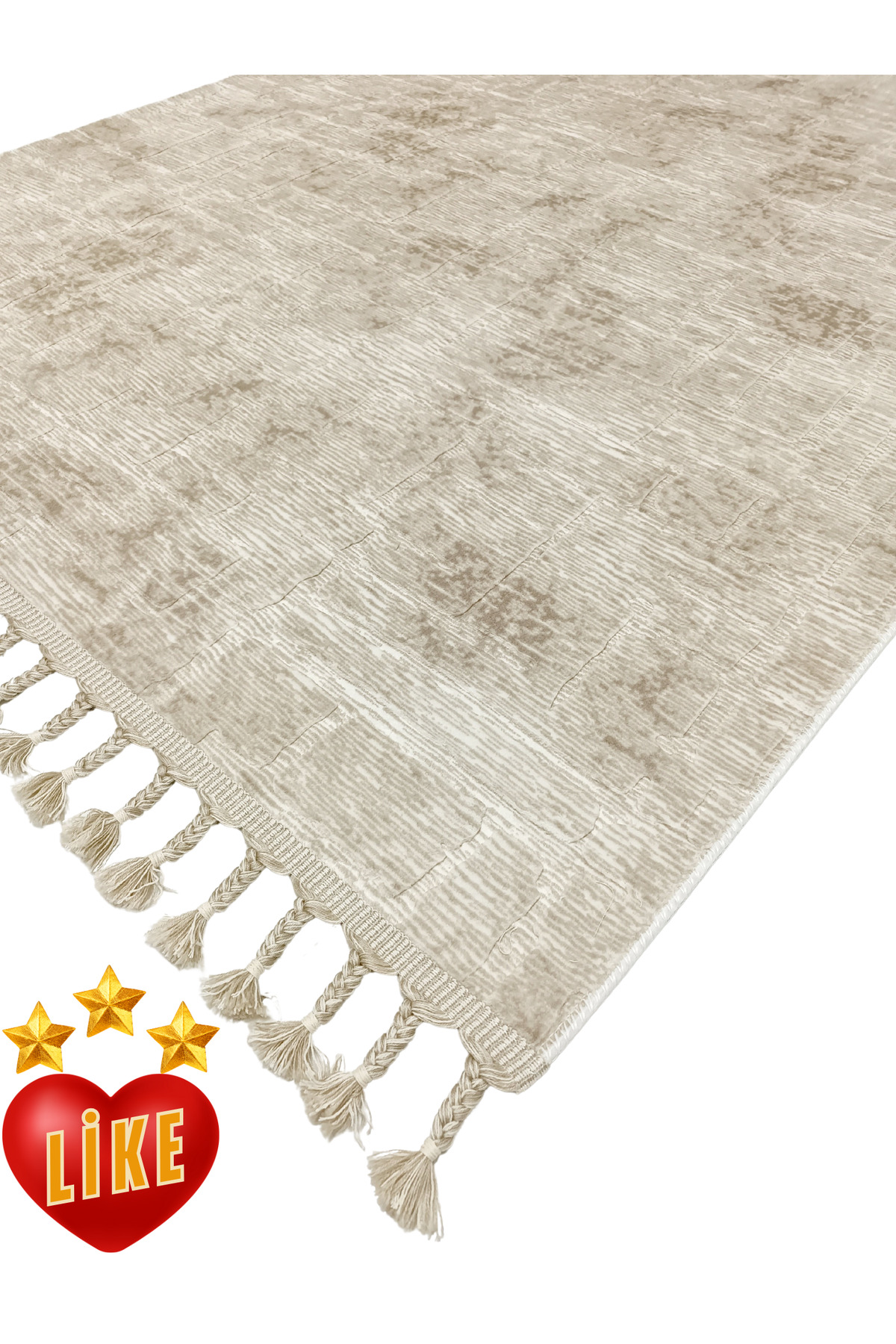 Tasseled Non-Slip Living Room Rug - Corridor Kitchen Rug - Runner