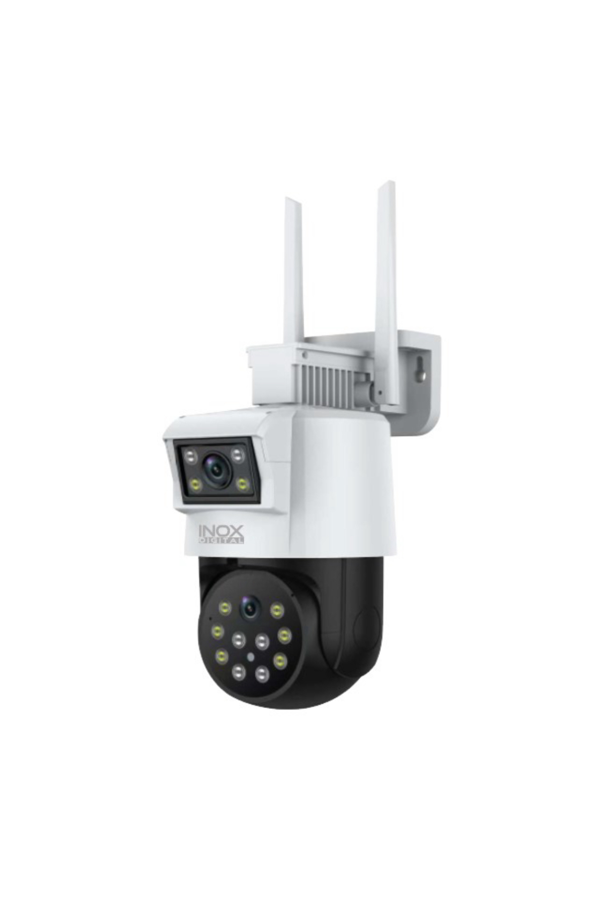 inox 2 Kameralı Wifi PTZ Hareketli Sesli Gece Renkli Kablosuz Güvenlik Kamerası