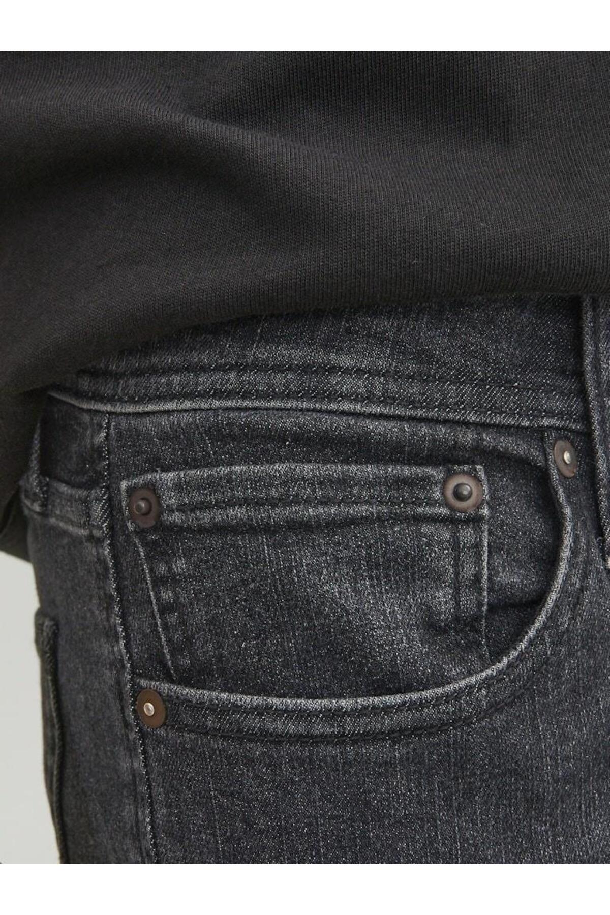 شلوار جین مردانه راسته فاق کوتاه | جک اند جونز Jack & Jones 5003052389 - تصویر 8