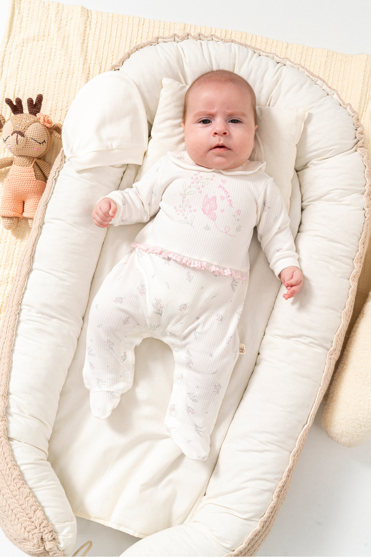 100% ORGANIC COTTON PRETTY GİRL BABY GIRL LUXURY JUMPSUIT