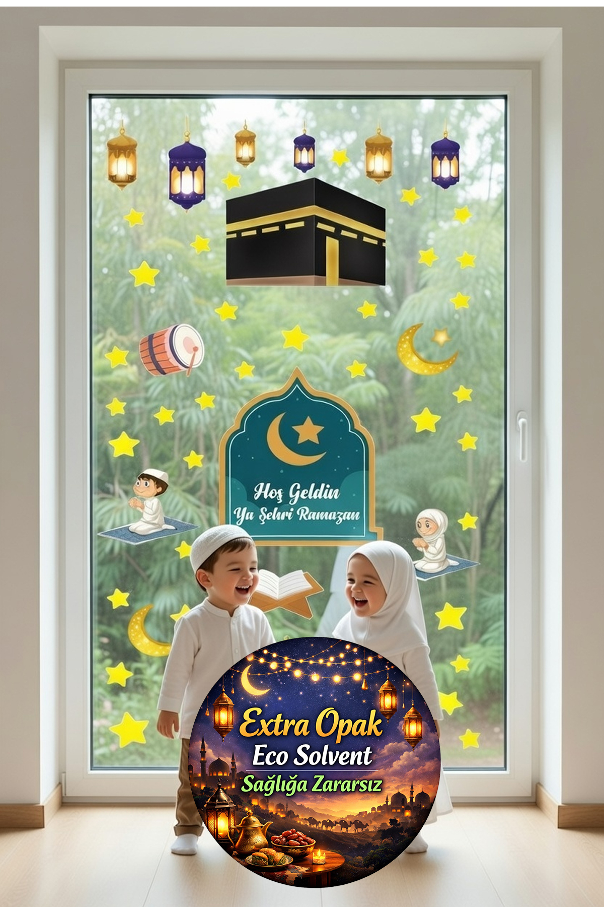 Welcome Ya City Ramadan Stalactites Kandiller Kaaba 80 Piece Sticker Set
