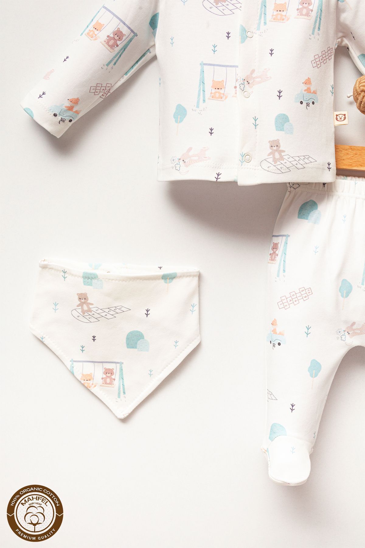 MAHFEL Seksek Oyunu 5'li Yenidoğan Bebek Hastane Çıkış Seti fotoğrafı 3 (önizleme)