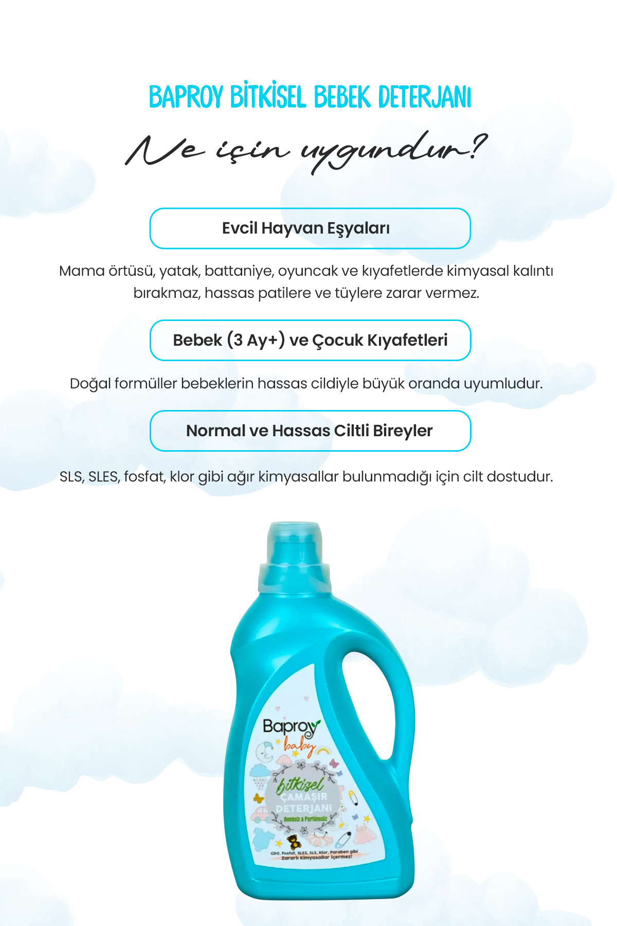 Baproy Bebekler Için Bitkisel Çamaşır Deterjanı Toplam 4 Litre %30 Güçlendirilmiş Formül fotoğrafı 3 (önizleme)