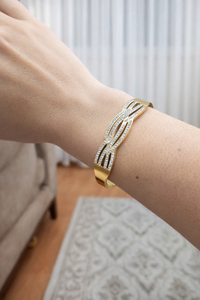 AYKE AKSESUAR Çelik taşlı kelepçe