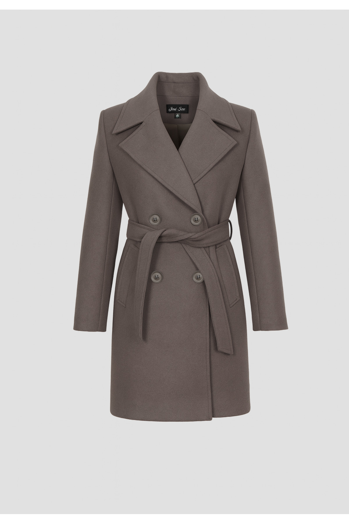 Soydan Güner  Kadın Yünlü Kısa Kruvaze Kaban 1480 - Görsel 5