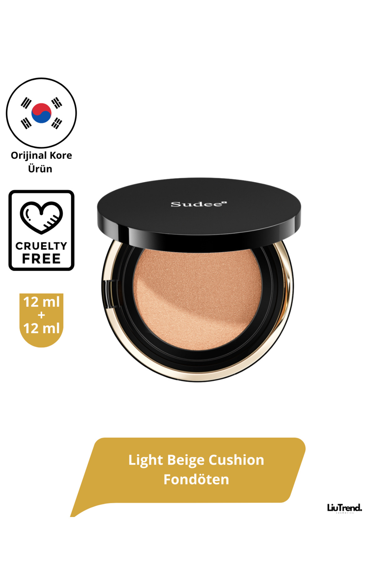 Sudee Flawless Radiant Glow Cushion SPF50+ / PA+++ 12ml+12ml (refill) Light Beige Cushion Fondöten