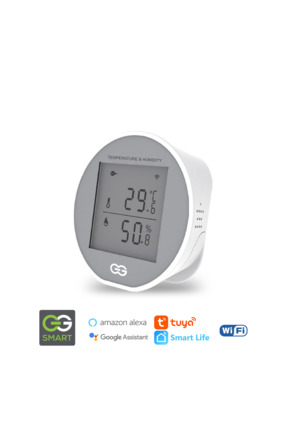 Günsan Günsan Akıllı Wifi Sıcaklık & Nem Sensörü Tuya & Smart Life Uyumlu