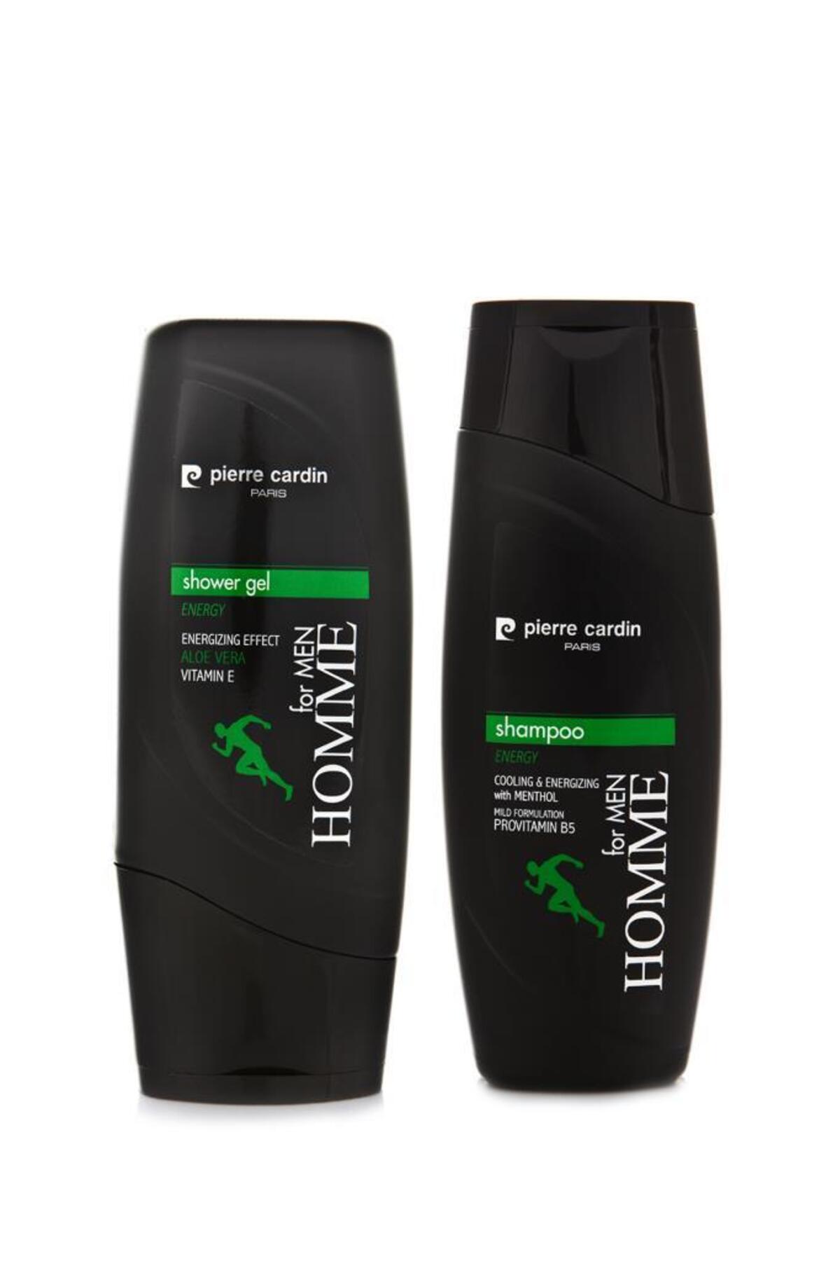 پیر کاردین شامپو و ژل دوش ضد شوره انرژی - مجموعه ۲ عددی